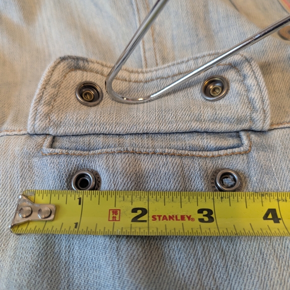 GAP Light Blue Denim Jacket with Button Accents - Picture 7 of 12